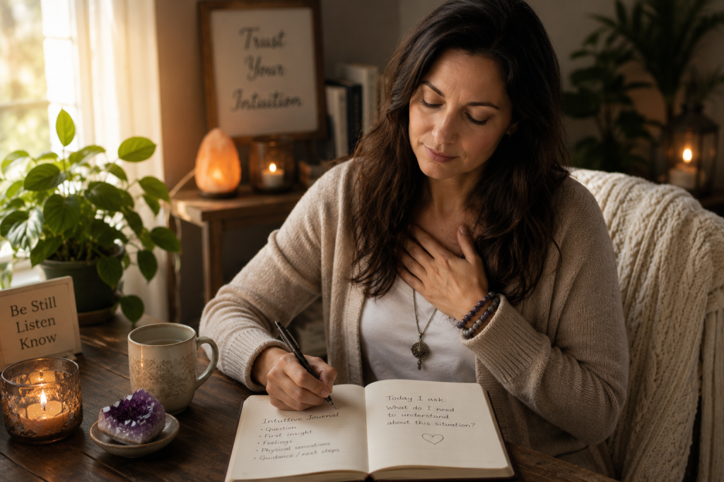Practicing claircognizance through meditation and intuitive journaling